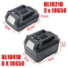 Аккумулятор dawupine BL1021BBL1041B, пластиковый чехол для печатной платы, светодиодный для MAKITA 10,8 В, 12 В, 3 Ач, 5 Ач, BL1021, BL1041, литий-ионный аккумулятор