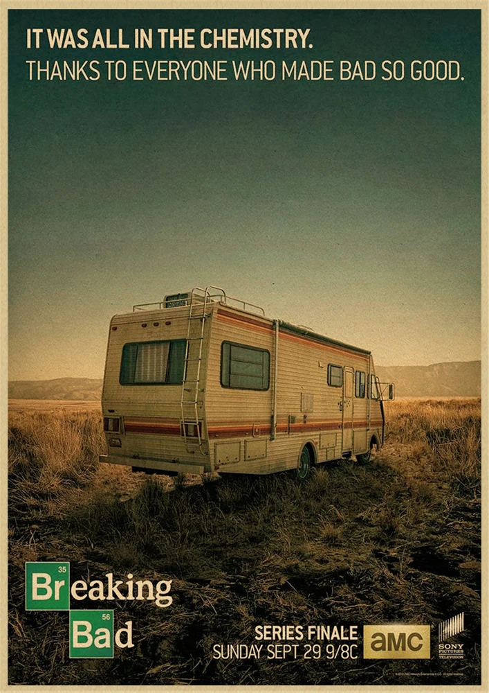 Наклейка на стену из крафт-бумаги в стиле ретро | Дом и сад