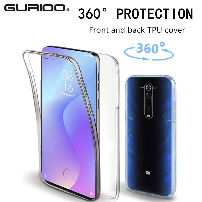Чехол для Xiaomi Redmi Note 9 9S 8 8T 7 6 5 Pro 9A 9C 8A 7A 6A 5A Prime 5Plus силиконовый прозрачный с полной