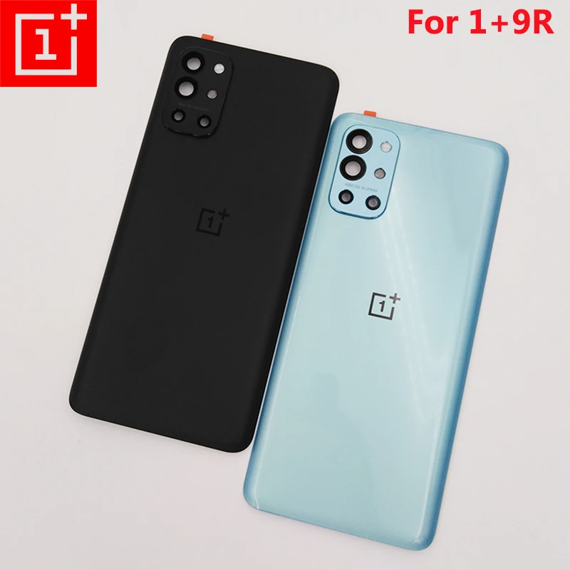 Оригинал Oneplus 9R Задняя стеклянная крышка для аккумулятора задняя дверь корпус
