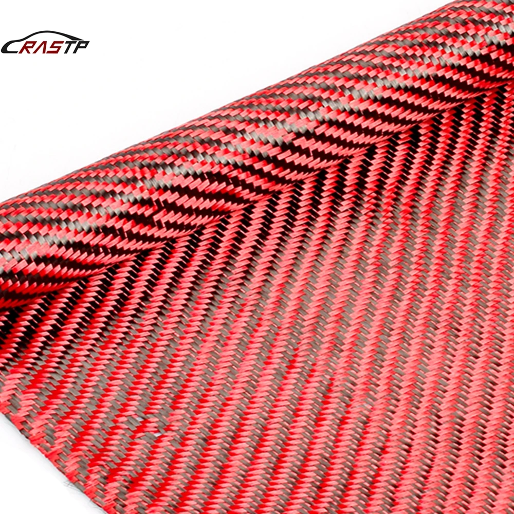

RASTP-100% Real Carbon Real Carbon Fiber Cloth 3K/220gsm 0.28mmThickness twill Honeycomb Hybrid Carbon Kevlar Fabric RS-BAG057