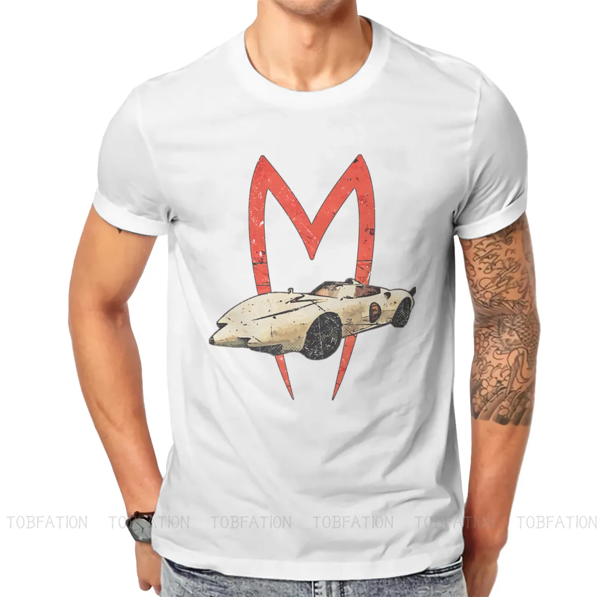 

Speed Racer Mach GoGoGo Go Mifune Anime Men's TShirt M Comic Fashion T Shirt Harajuku Streetwear New Trend