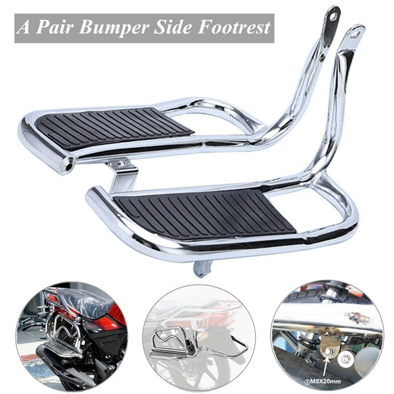 2 шт. мотоциклетная боковая подножка бампер Полка задняя ножная доска педаль
