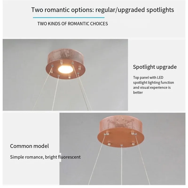 Светодиодная люстра в скандинавском стиле современная лампа виде светлячков