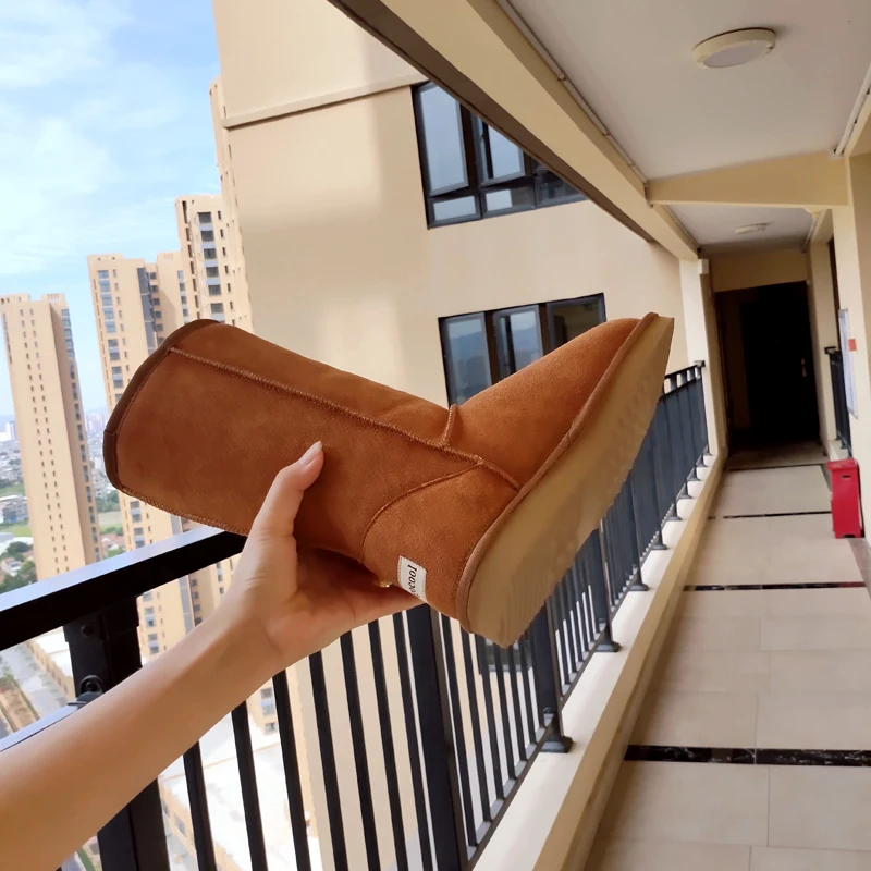 Классические женские зимние ботинки Begocool из натуральной воловьей кожи