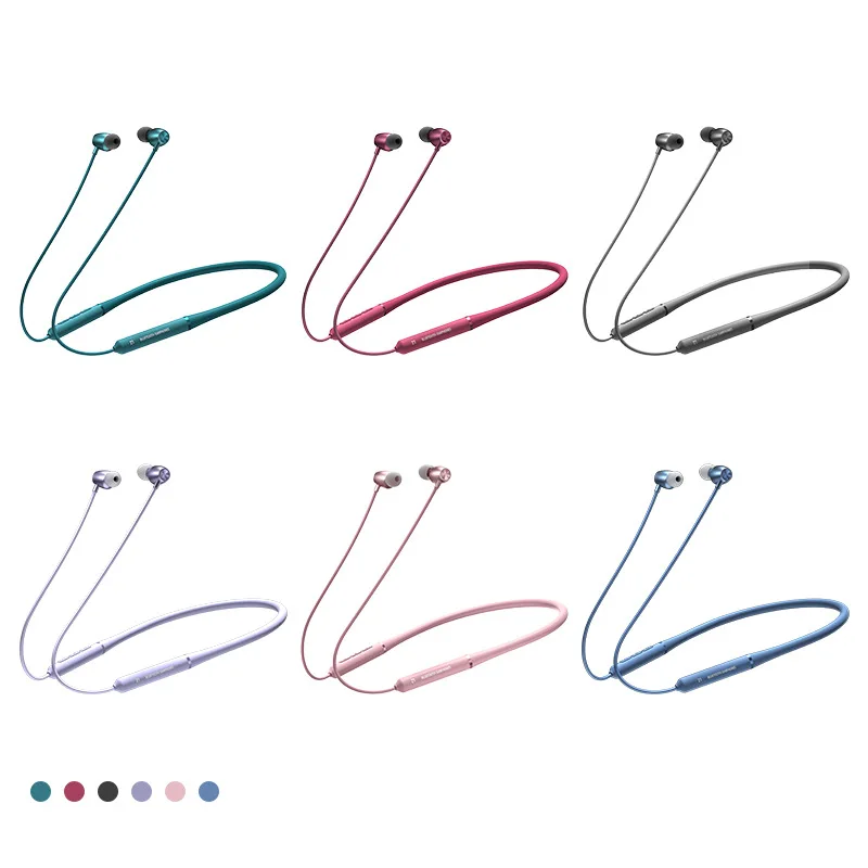 

Bluetooth headset wireless sports running in-ear binaural neck hanging long standby battery life wired noise reduction