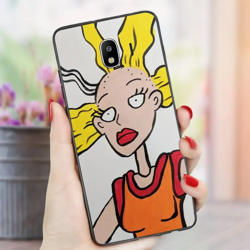 

cartoon amine Rugrat Phone Case For Xiaomi A1 9t pro A2 lite 10 MIX 2S MIX3 note10 pro Black Soft nax fundas cover