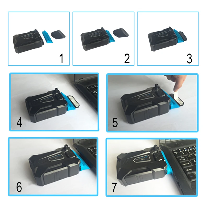 Высокопроизводительный всасывающий внешний охладитель для ноутбука вентилятор