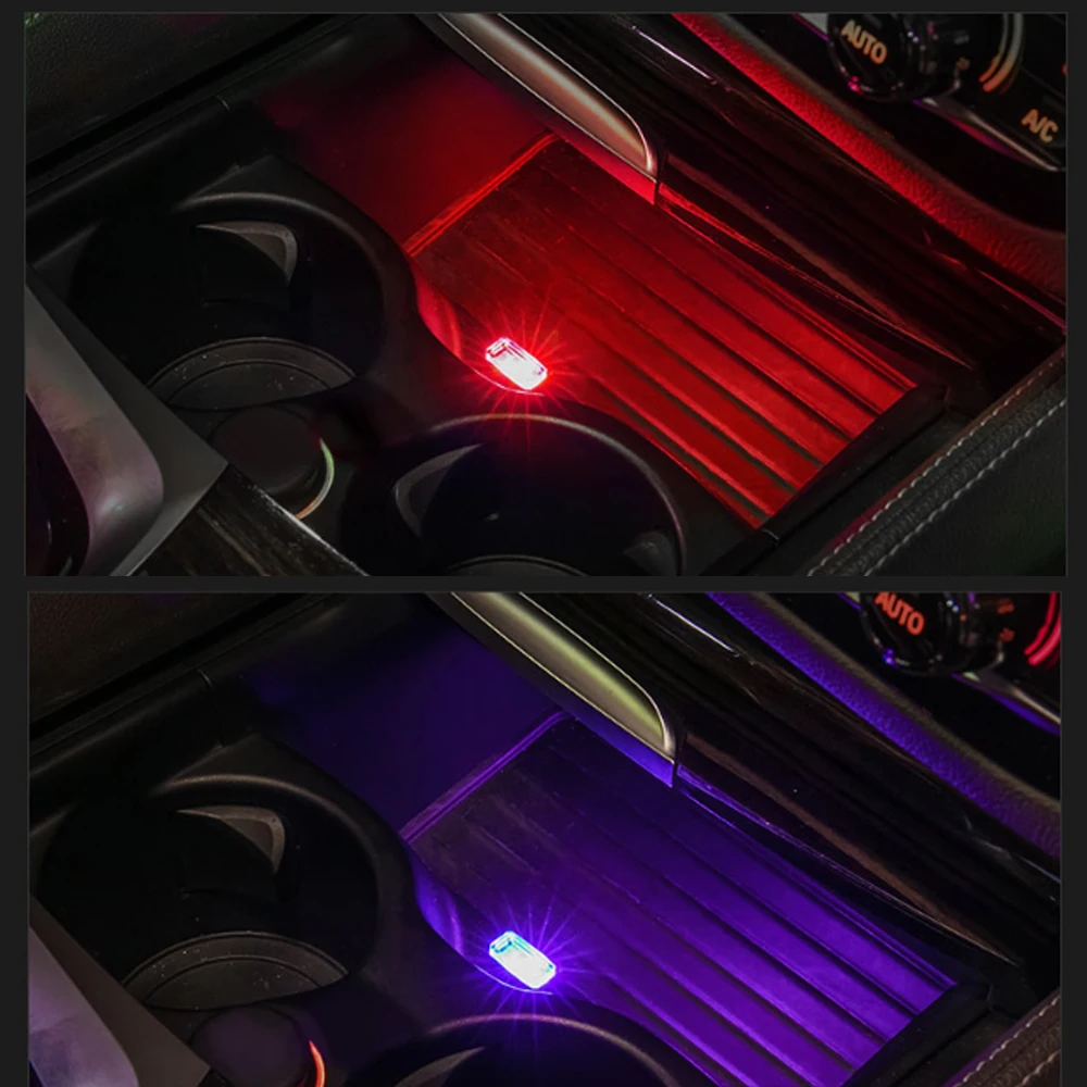 USB моделирование автомобиля окружающий разноцветный светодиодный светильник