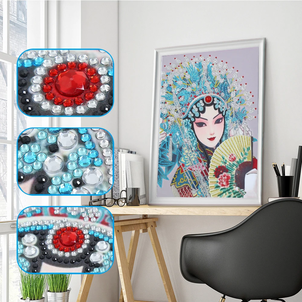 

5D алмазная живопись особой формы, «сделай сам», Набор для вышивки оперы, мозаика из смолы, ремесло, украшение для дома, подарки