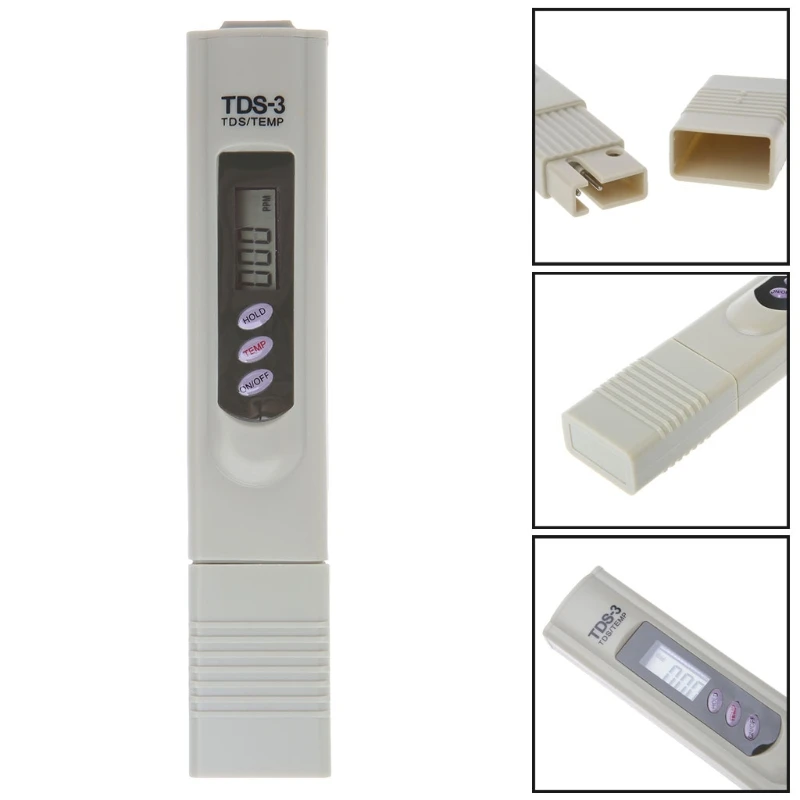 TDS 3 измеритель 0 9990 ppm ручной измерения ЖК дисплей цифровой Чистота воды