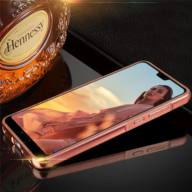 Роскошные Зеркало из розового золота Чехлы для huawei Honor 8 9 10 Lite enjoy фотоаппаратов моментальной печати 7s 9 плюс аллюминиевый металлический чехол-бампер для huawei P20 Pro