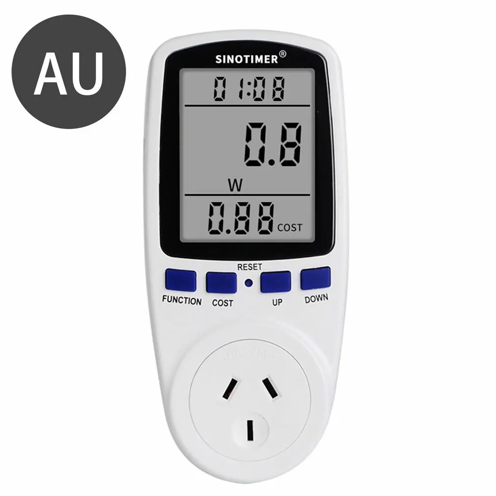 

Цифровой ваттный измеритель SINOTIMER DDS108, измеритель мощности в кВтч, измеритель мощности переменного тока 220 в 110 В, мониторы электричества, Ан...