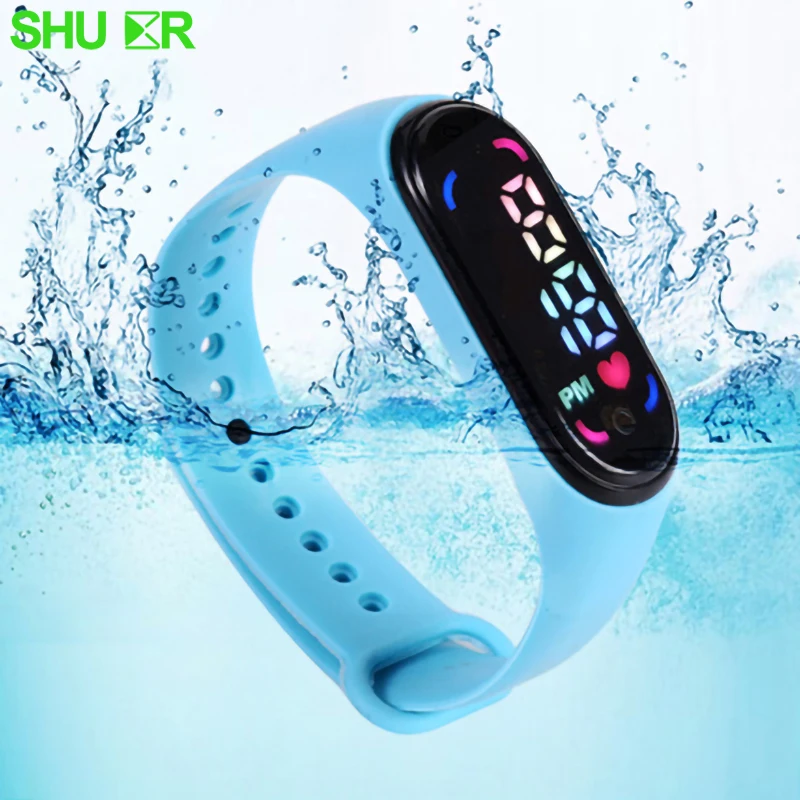 Крутой светодиодный телефон детские подарки для мальчиков силиконовый ремешок