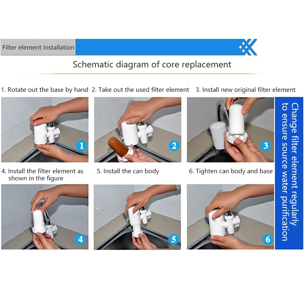 Водоочиститель # y3 фильтр с активированным углем крепление на кран кухонный