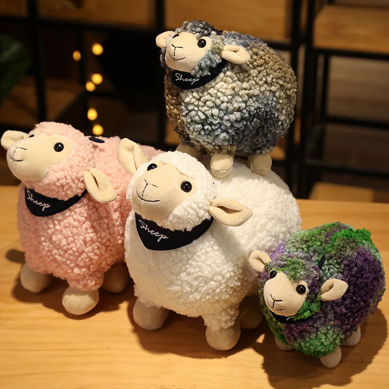 

1pc 20/30/40cm Cute Rock Sheep Plush Toys Stuffed Animal Lamb Plushie Doll Soft Pillow Baby Kids Girls Kawaii Birthday Gift