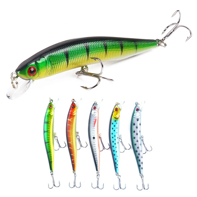 

1 Pcs 10cm 8g Minnow Fishing Lure Laser Body 3D Eyes Sinking Wobbler Hard Crankbait Jerkbait Bass Pike Carp Fishing Pesca