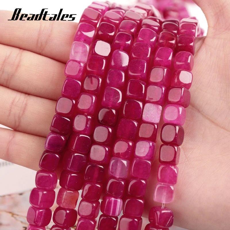 Hot 8mm 25pcs Cube Square Crystal Glass Faceted Loose Spacer Beads DIY Crafts# 
