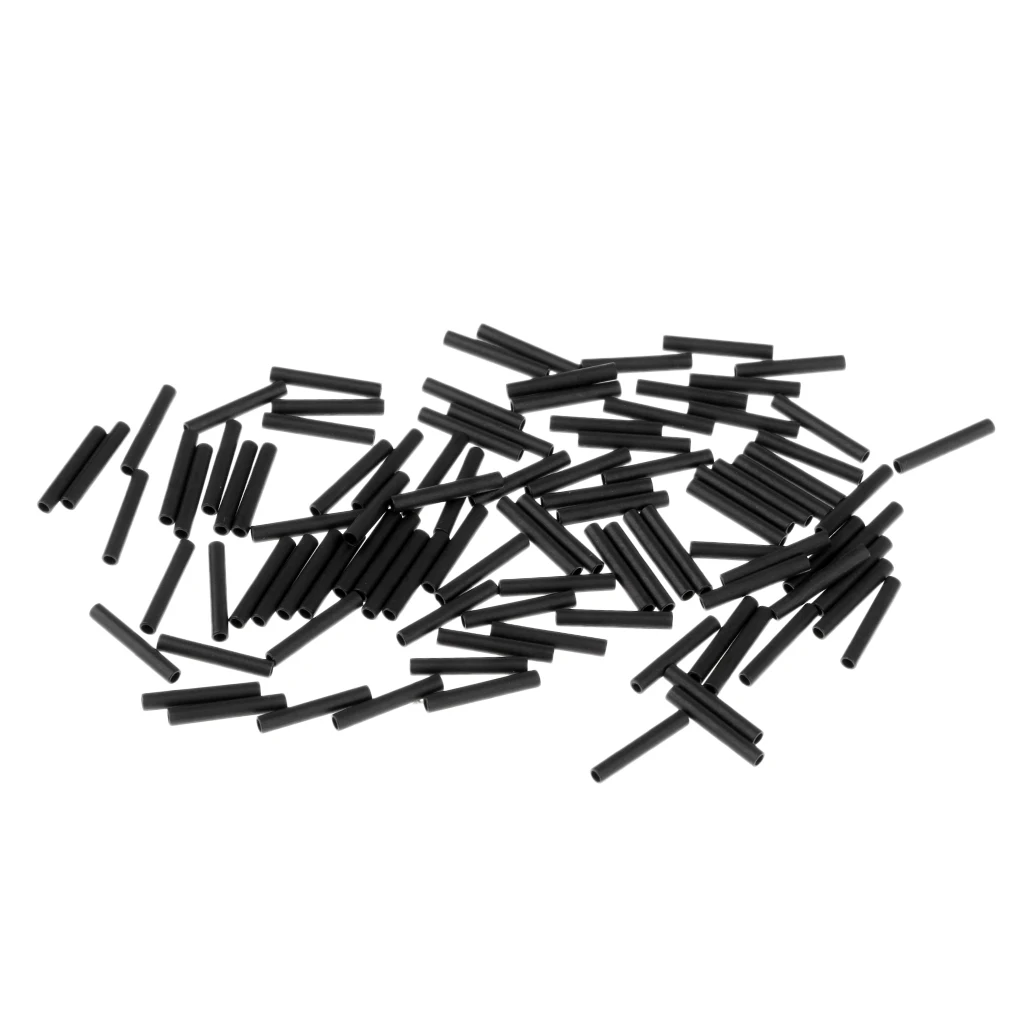 

100 Pieces Single Barrel Crimp Sleeves Copper Crimp Sleeves High strength,
