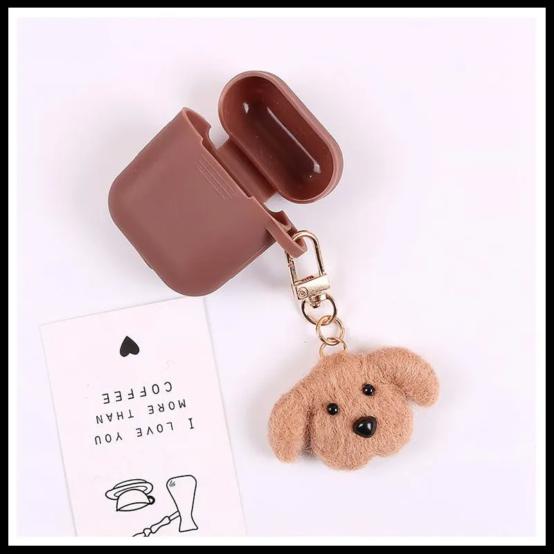 2019 Новая мода с милой собачкой Airpods подвеска брелок для автомобиля брелки ключей