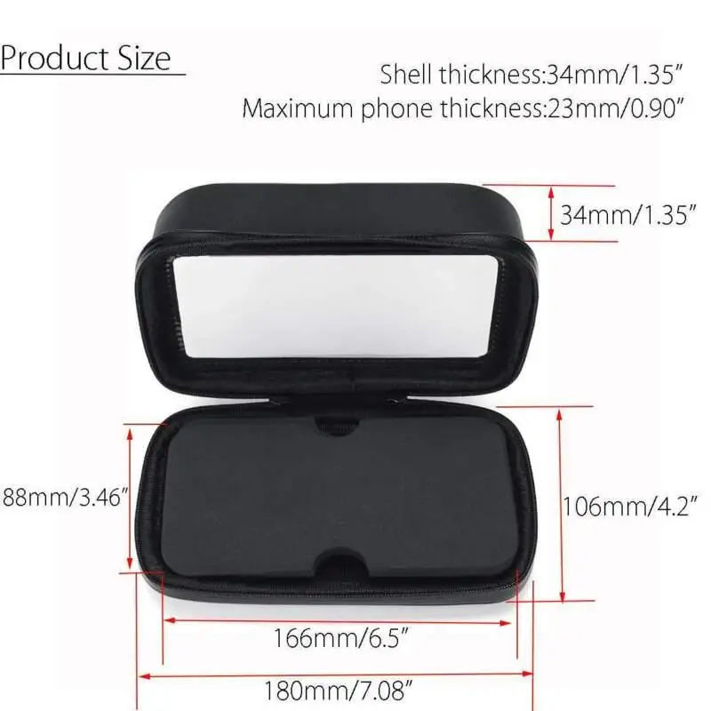 

Motorcycle Handlebar Holder Bike ATV Mount Waterproof PU+ABS Practical