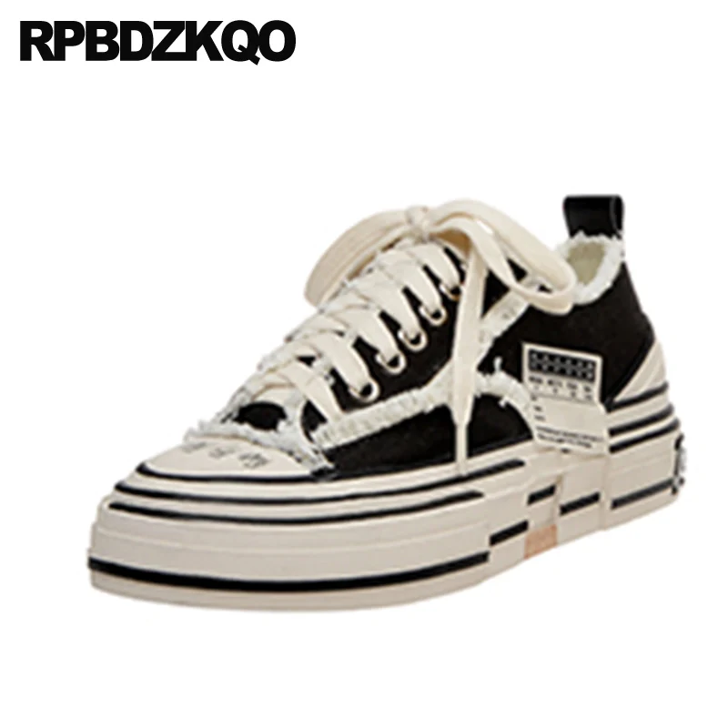 

Sneakers Shallow 2021 Lace Up Designer Breathable Flats Round Toe China Black Brand Platform Trainers Women Plain Canvas Shoes