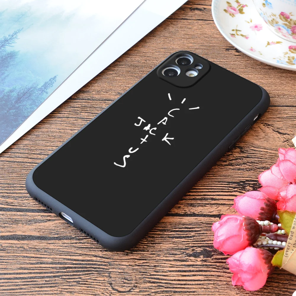 Мягкий матовый чехол для iPhone с принтом Тревиса Скотта кактуса Джека|Бамперы| |