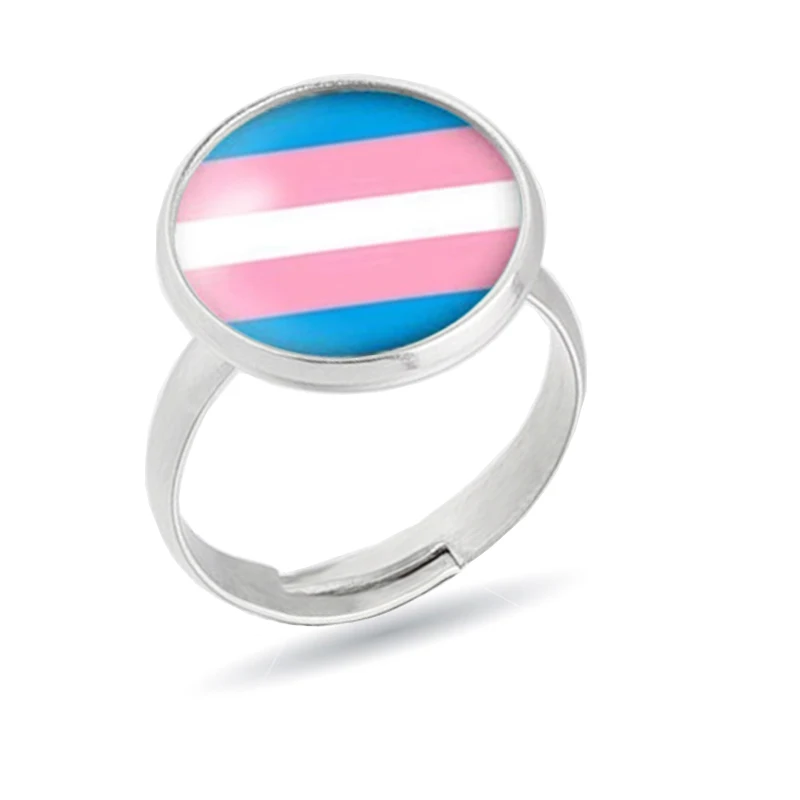 Кольца с изображением ЛГБТ радуги обручальные вечерние кольца из титана 316L