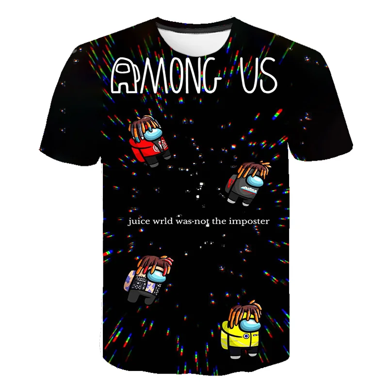 

Kawaii Christmas Among Us T Shirt Kids Impostor 3D Boys Girls Clothes Video Game Summer Cartoon T-shirt Graphic Tee Short Sleeve