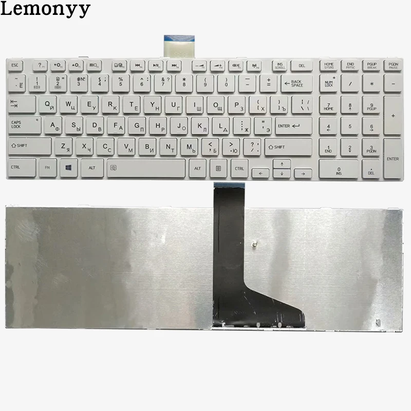 Русской клавиатуры для ноутбука TOSHIBA C850 C855D C855 C870 C870D C875 L875 L950 L950D L955 L955D русская клавиатура белый