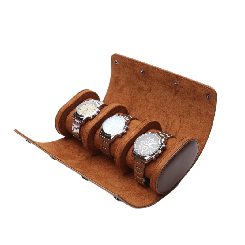 Дорожный Чехол для часов с 3/2/1 слотами шикарный портативный винтажный кожаный