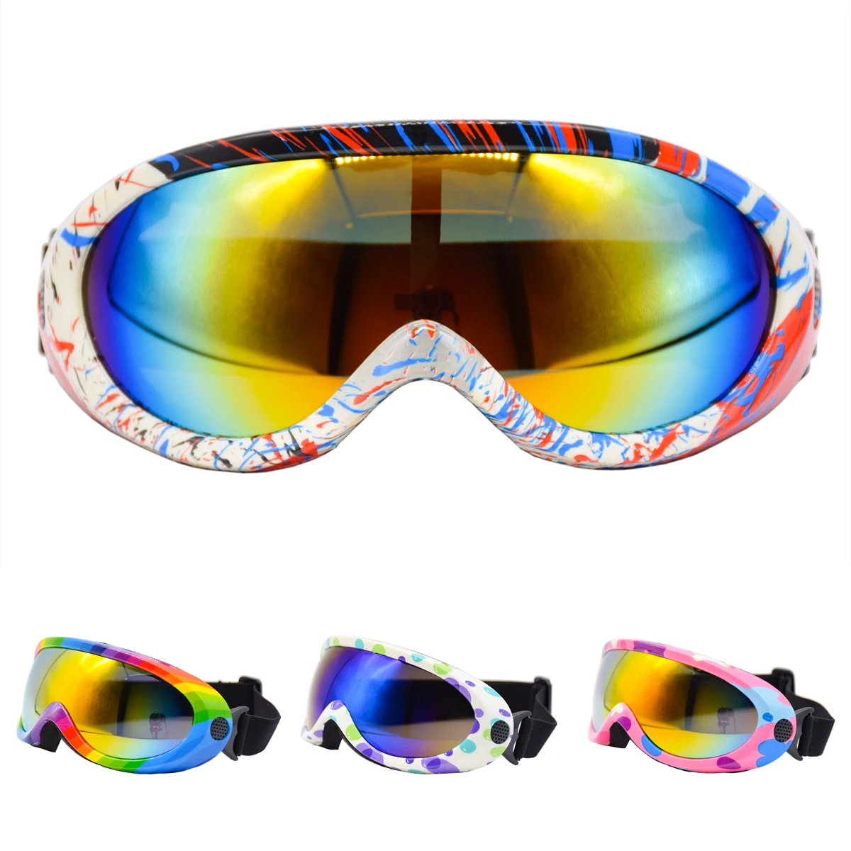 Youth сноуборд Gafas лыжные очки для мальчиков и девочек снежные маска сноуборда