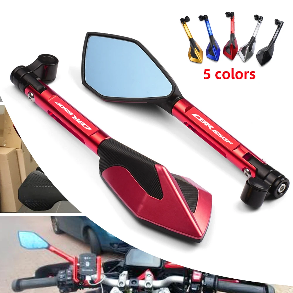 

Мотоциклетные синие зеркала заднего вида с ЧПУ для HONDA CBR 650F CBR650F 2016 2017 2018 2019 2020