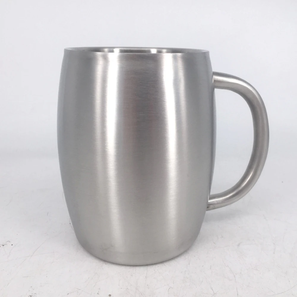 14 унций кофейная кружка из нержавеющей стали пивная чашка с двойными стенками