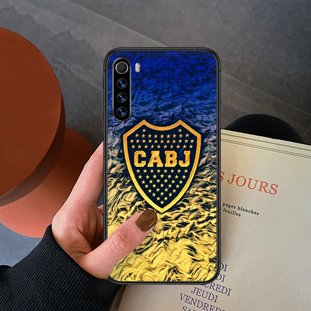 

Boca Juniors Soccer Phone Case For Xiaomi Redmi Note 7 8 8T 9 9S 4X 7 7A 9A K30 Pro Ultra black Shell 3D Waterproof Silicone