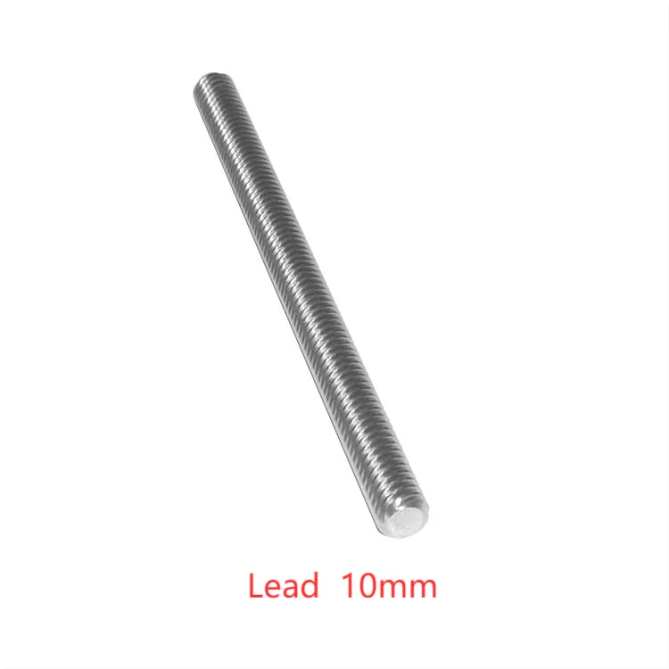 Трапециевидный шпиндель T10 из нержавеющей стали 304 длина винта 700 мм 2 3 4 8 10 12 1