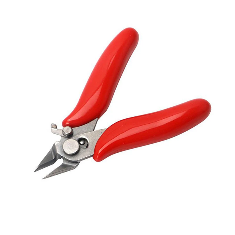 

Diagonal Pliers Mini Wire Flush Cutter 3.5 Inch Micro Diagonal Cutting Pliers Wires Insulating Rubber Handle Model Pliers