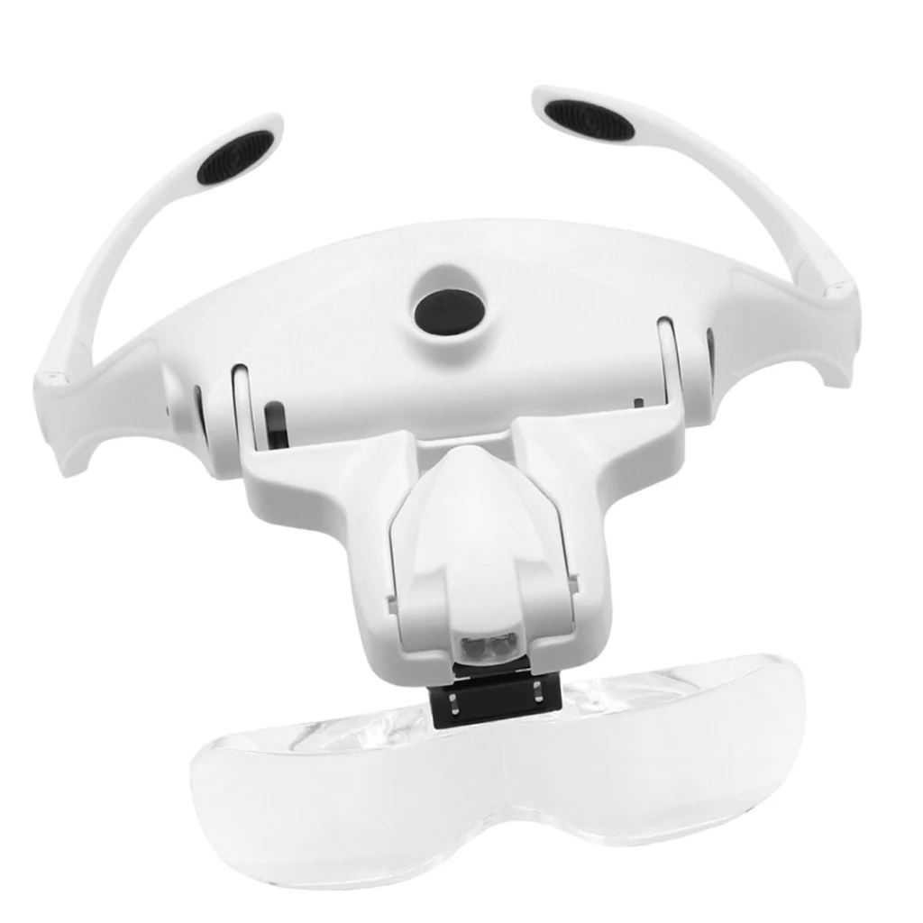 1Х до 3 5х увеличительная головная повязка светодиодная Лупа Hands Free для чтения