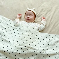 baby blanket swaddling newborn thermal soft cotton blanket autumn dot print bedding set cotton quilt infant bedding swaddle wrap