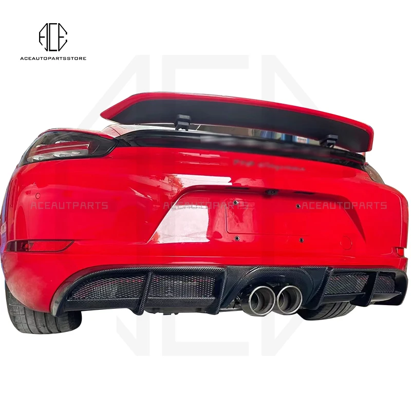 Настоящее углеродное волокно задний бампер багажник спойлер для Porsche 718 982 Cayman