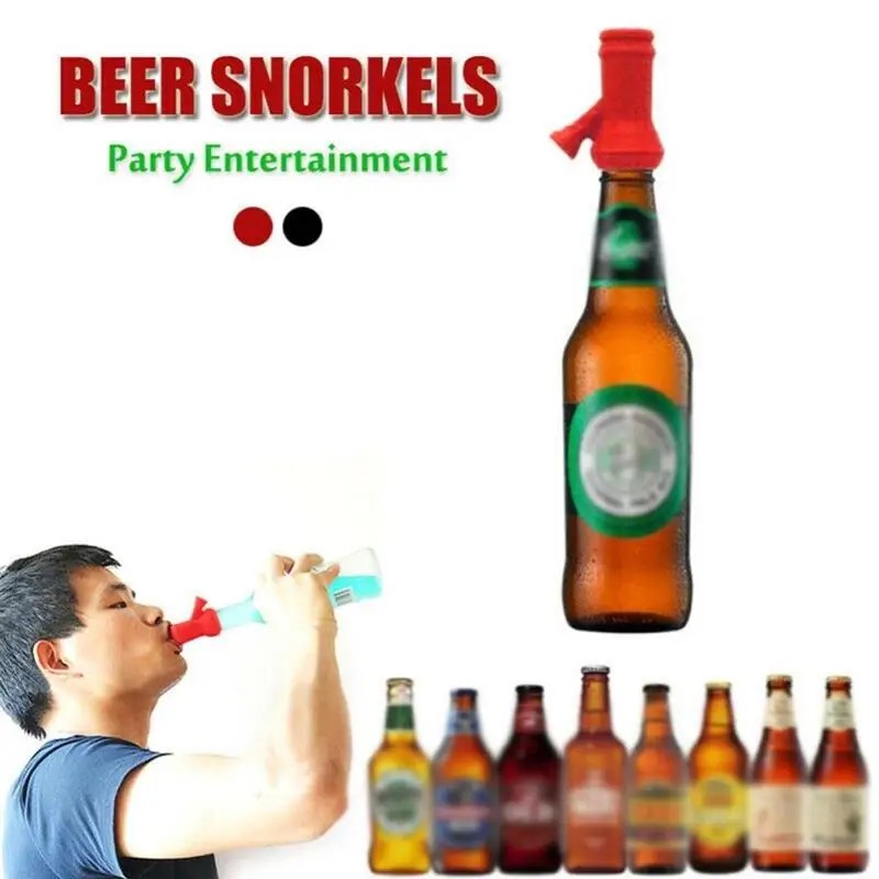 

1PC Creative Beer Bottle Blower Funnel Drink Bong Bucks Hens Straw for Party Bar Brewing Tool Beer Quick Drink Entertainment