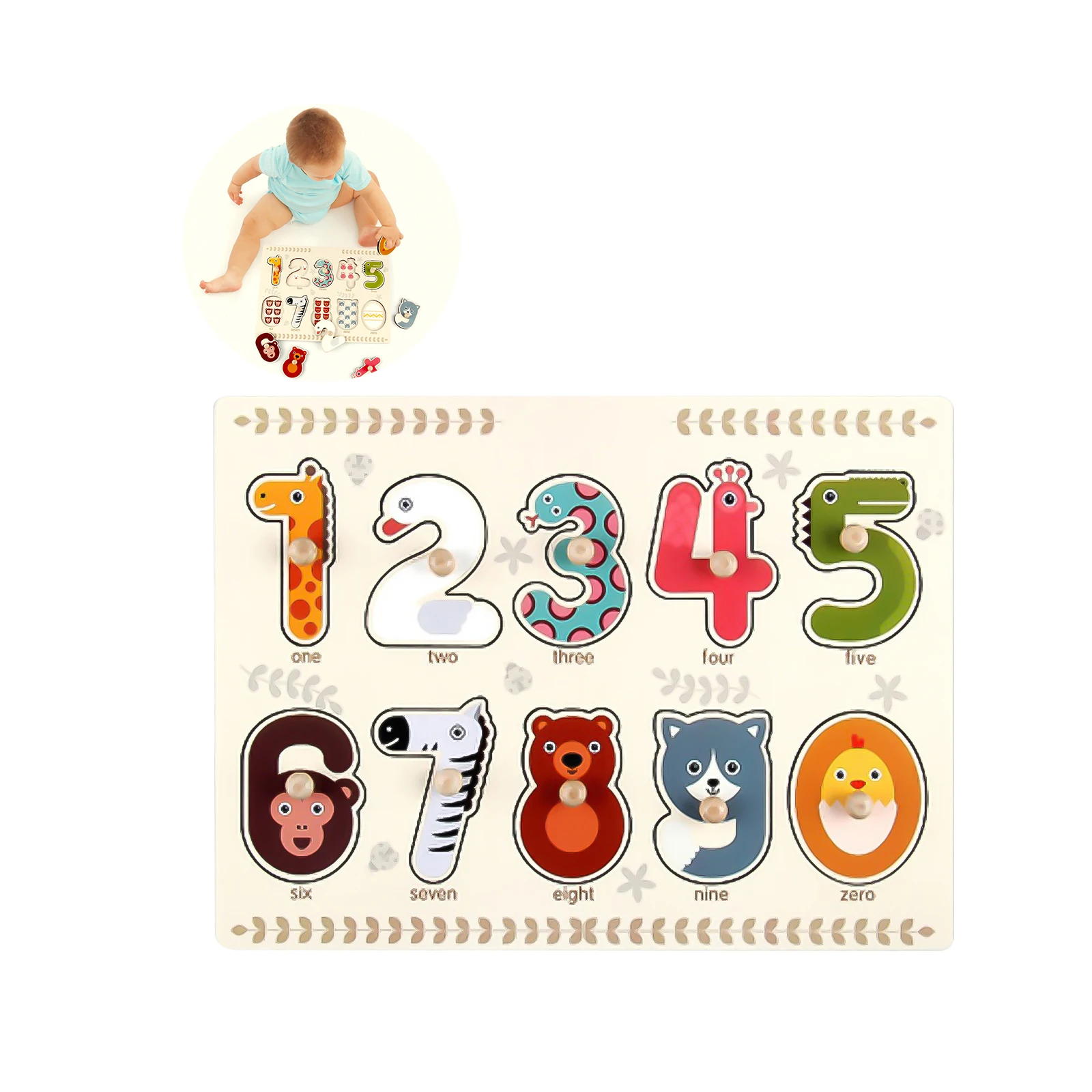 

Cute Wooden Alphabet Puzzle Cartoon Animals Mathematics Matching Puzzle Early Educational Toy Preschool Game For Kids Children