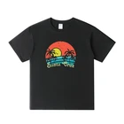 Новые Ретро Винтажные уличные топы с Санта Круз для серферов, футболки, повседневные мужские футболки, модные рубашки с коротким рукавом, мужские топы, футболка