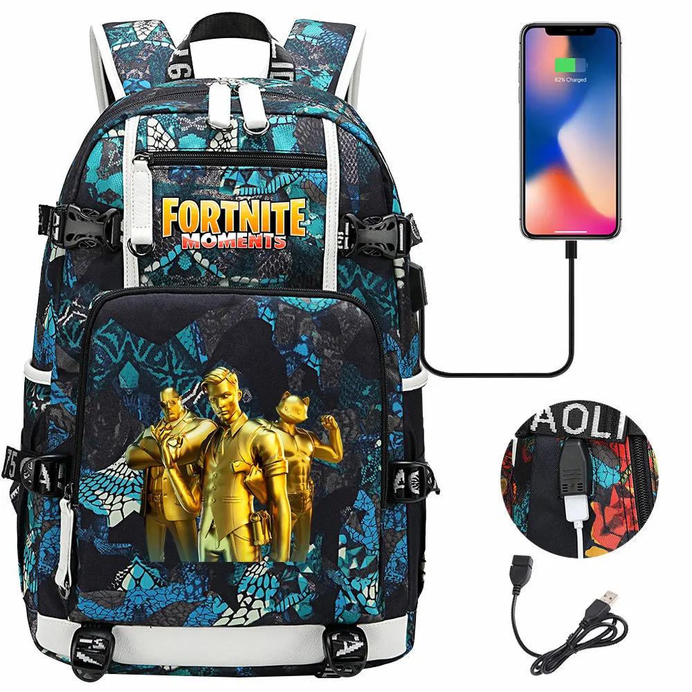 Рюкзак Fortnite для мужчин и женщин школьный Камуфляжный дорожный ранец боя пехоты