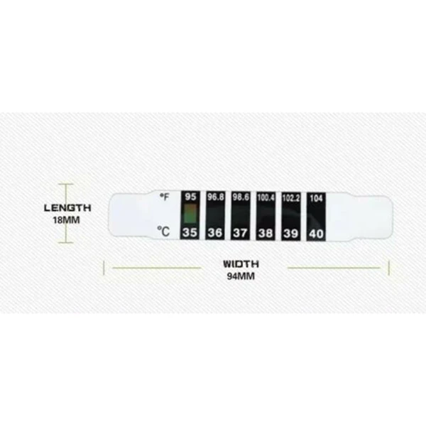 

10pcs Baby Kids Forehead Strip Head Thermometer Reusable Flexible Temperature Meter @M23