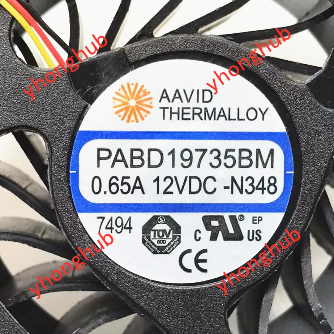 PABD19735BM GT72 GT72S GT72VR 1781 1782 AC/DC 12V 0.65A 3-жильный графического процессора вентилятор |
