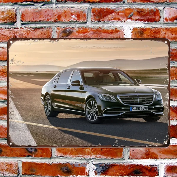 

Sport Car Metal Tin Sign Fashion Wall Sticker Personalized Coffee Bar Decor