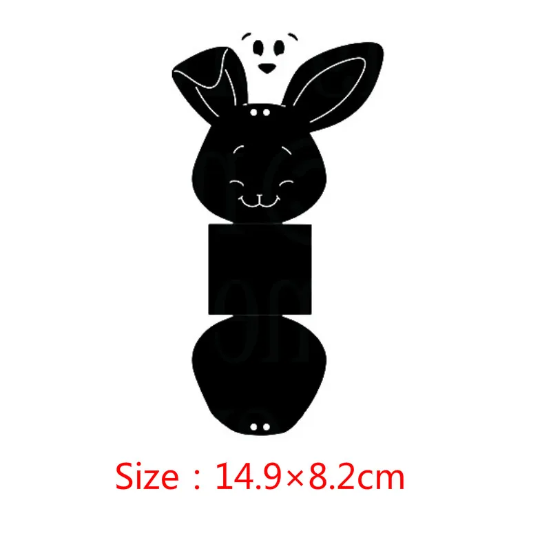 1 шт. металлические штампы кролик олень коробка трафарет для сделай сам