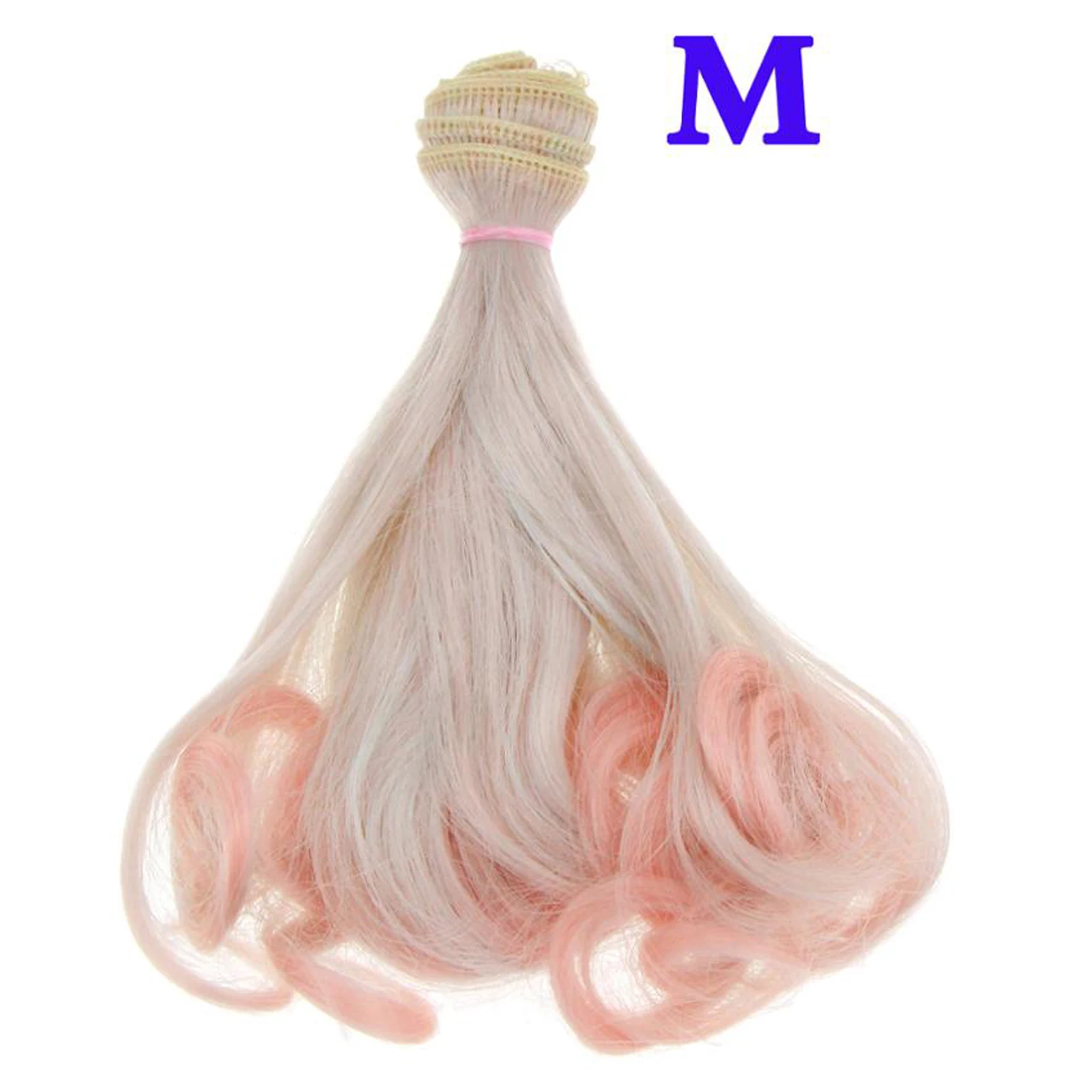 1 шт. DIY 15 см * 100 Температура волокна постепенное микс Цвет BJD кукла вьющиеся волосы