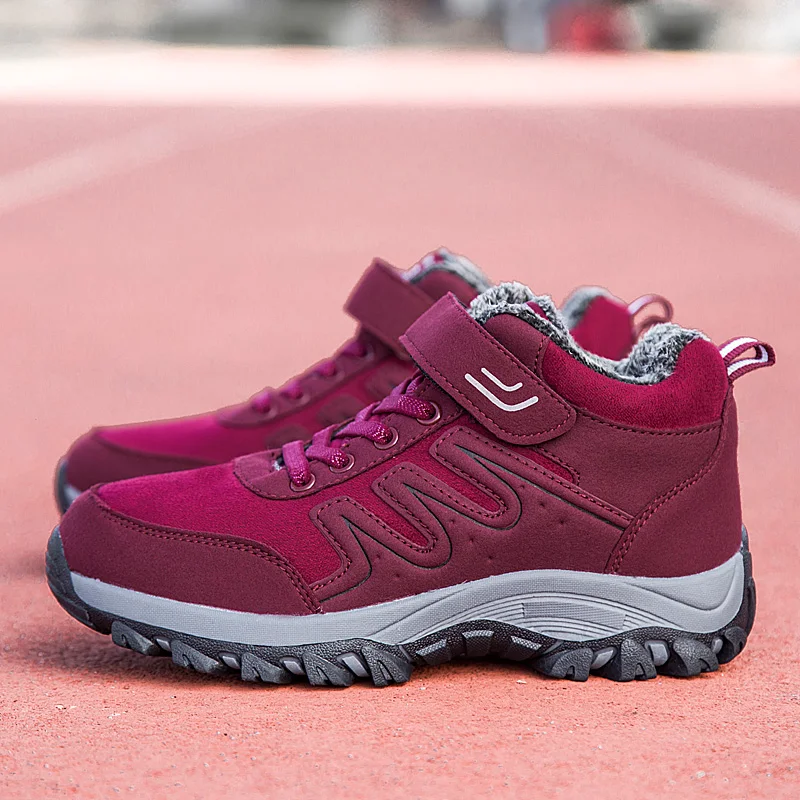 

Brand Winter Women Snow Boots Couple Shoes Fashion Men Shoes Lace Up Platform Ankle Boots Casual Wedge Snow Sneakers Shoes Boots